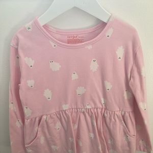Little girl cat & jack pink boo dress